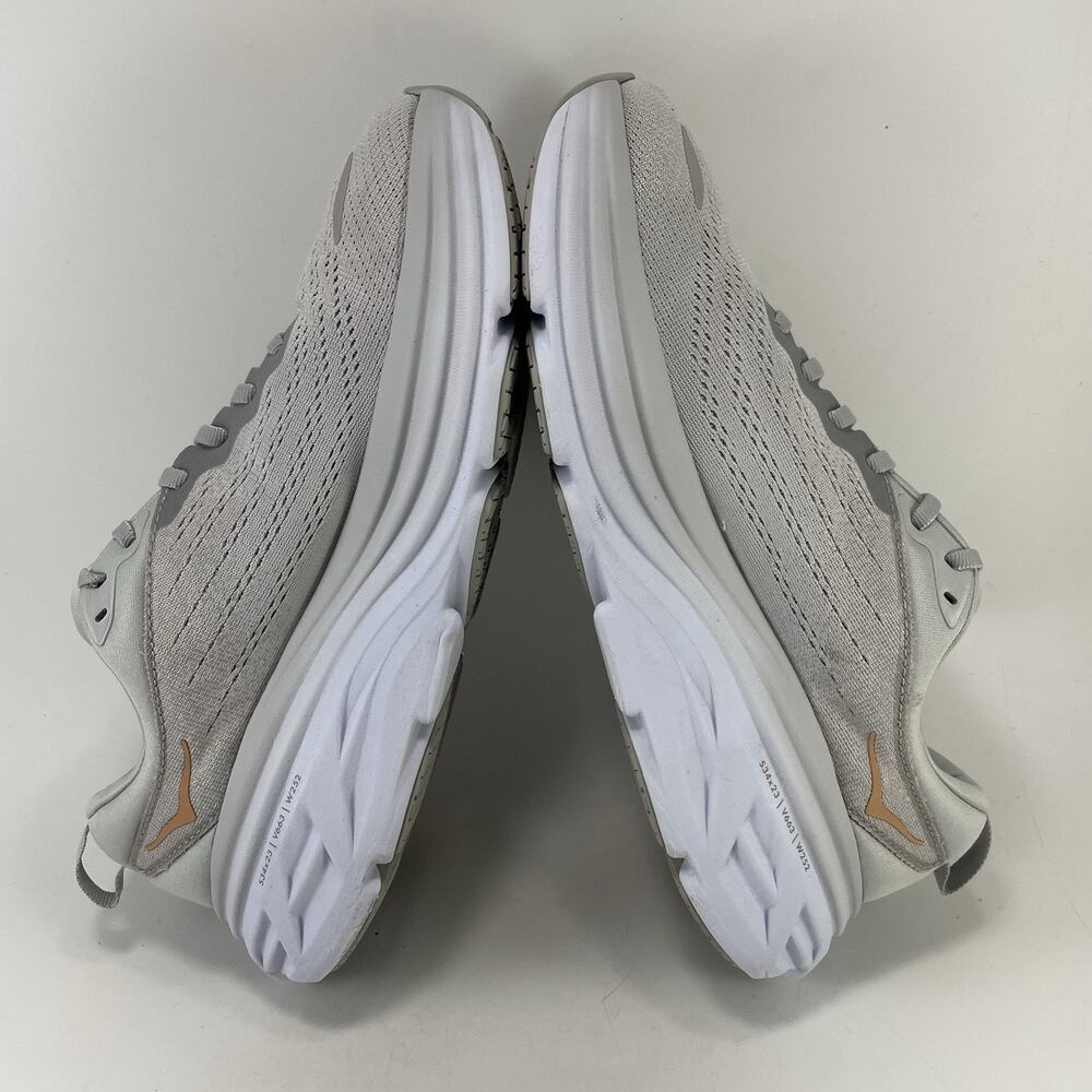 Hoka One One Bondi 8 Womens Size 9 B Harbor Mist Lunar Rock HMLR Running Shoes - Picture 6 of 11